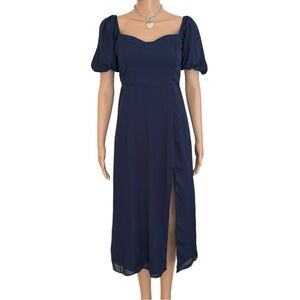 Abercrombie & Fitch Navy Midi Dress